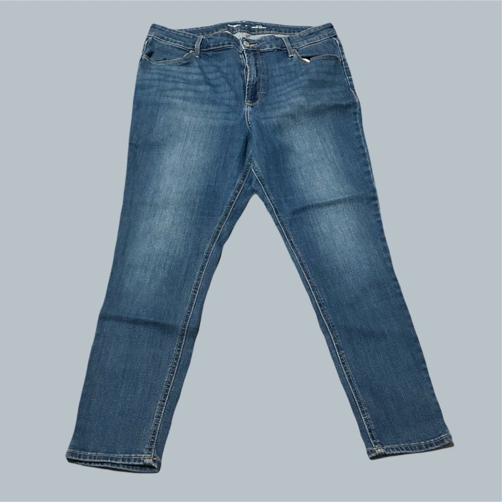 old navy Women's high rise super skinny size 14 medium wash jeans pants